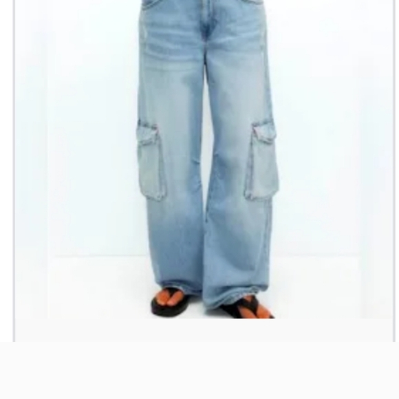 Sincerely Jules Light Blue Flare Jeans - Picture 1 of 4